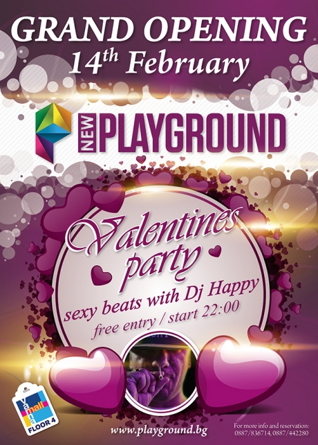 Grand opening Valentines Party в Playground!