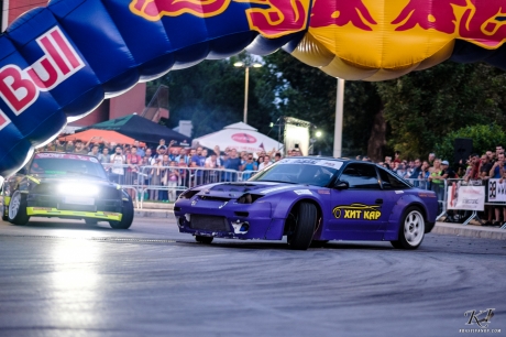 Super-powerful cars “danced” in a drift show at the parking lot of Mall Varna EAD